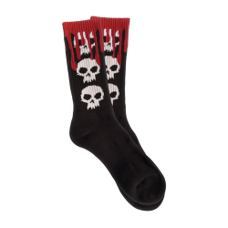 Chaussettes Skate Zero 3 Skull Blood Black