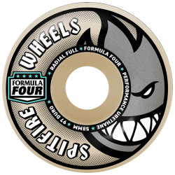 Roues Spitfire wheels Skate Radial Full Natural 97D F4 58mm