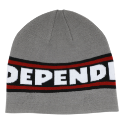 Bonnet Skate Independent Beanie Bar Logo Skull Grey