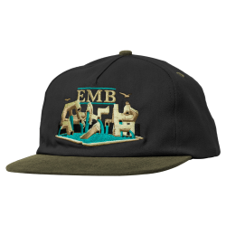 Vêtement Casquette Real EMB 5P Snapback Charcoal Tan