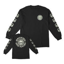 Vêtement T-Shirt Spitfire Deathmask Classic Sleeve Glow LS Black