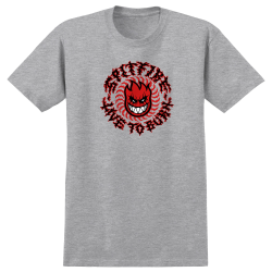 Vêtement T-Shirt Spitfire Deathmask Classic Multi SS Heather Grey