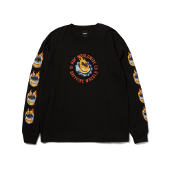 T-Shirt Manches Longues HUF x Spitfire Chrome Head Black