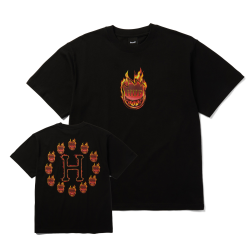 T-Shirt HUF x Spitfire Flame Galaxies Black
