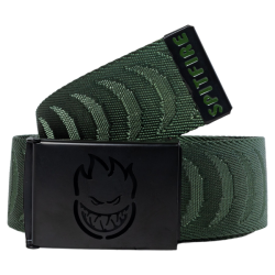 Ceinture de Skate Spitfire Bighead Cut Out Crescent Jacquard Olive Black