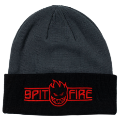 Bonnet de Skate Spitfire LTB Arch Bighead Script Charcoal Black Red