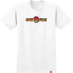 T-Shirt de Skate Spitfire OG Split Fade Fill SS White