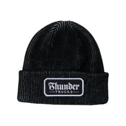 Bonnet de Skate Thunder Script Patch Grey Black White