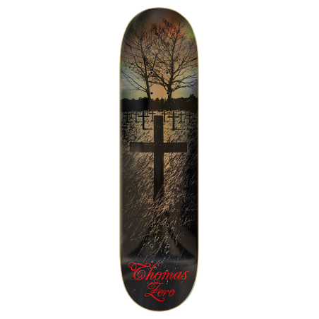 Planche De Skate Zero Deck Thomas Life Death Bronze Foil R7 8.25 X 31.9