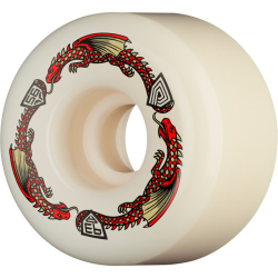 Roues Skate Powell Peralta Dragon Red V7 56mm 93A (Jeu de 4)