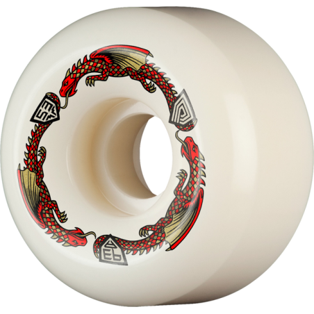 Roues Skate Powell Peralta Dragon Red V6 54mm 93A (Jeu de 4)