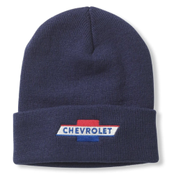 Bonnet Streetwear American Needle Chevrolet Chevy Cuffed Knit Navy