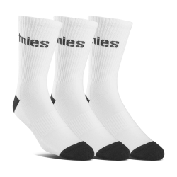 Chaussettes de Skate Etnies Wordmark 3 Pack White