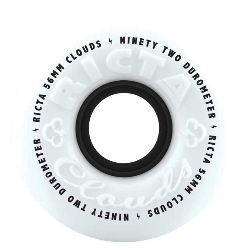 RICTA WHEELS (JEU DE 4) 56MM CLOUDS 92A BLACK 92A