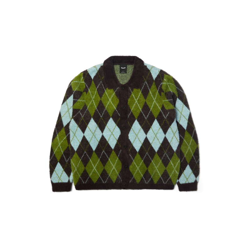 Pull Streetwear HUF Cooper Mohair Sweater Dark Brown