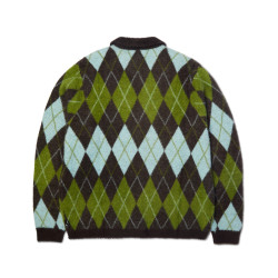 Pull Streetwear HUF Cooper Mohair Sweater Dark Brown