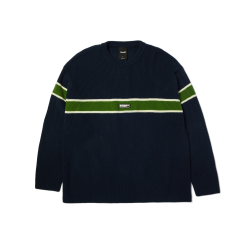 Pull Streetwear HUF Winnfield Crewneck Sweater Navy