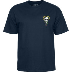 POWELL PERALTA T-SHIRT MCGILL SKULL & SNAKE NAVY