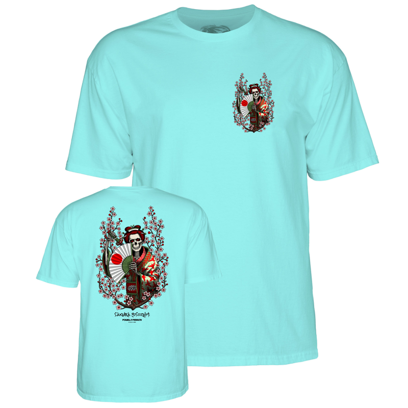 T-Shirt de Skate Powell Peralta Sakura Yosozumi Samurai Aquatic