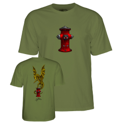 T-Shirt de Skate Youth Powell Peralta Andy Anderson Hydrant Green