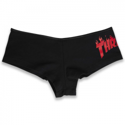 THRASHER SHORT FLAME HOT BLACK