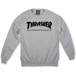 THRASHER SWEAT SKATE MAG GREY