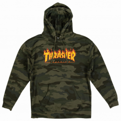 THRASHER SWEAT FLAME HOOD...