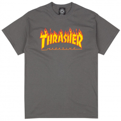 THRASHER T-SHIRT FLAME LOGO...