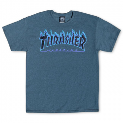 THRASHER T-SHIRT FLAME LOGO...