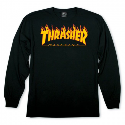 THRASHER T-SHIRT FLAME LS...