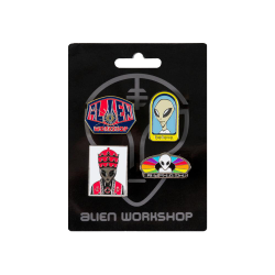 ALIEN WORKSHOP PIN LOGO 4-PACK