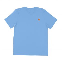 PIZZA T-SHIRT EMOJI BLUE