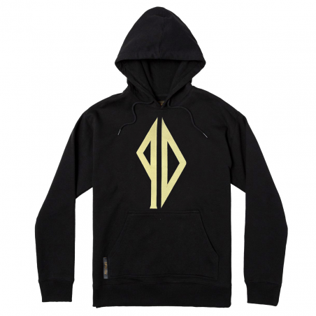 PISS DRUNX SWEAT LOGO BLACK GOLD HOOD EMB