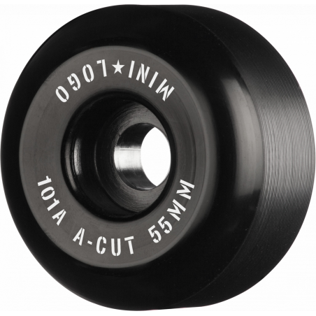 MINI LOGO WHEELS (JEU DE 4) 55MM A-CUT II 101A BLACK