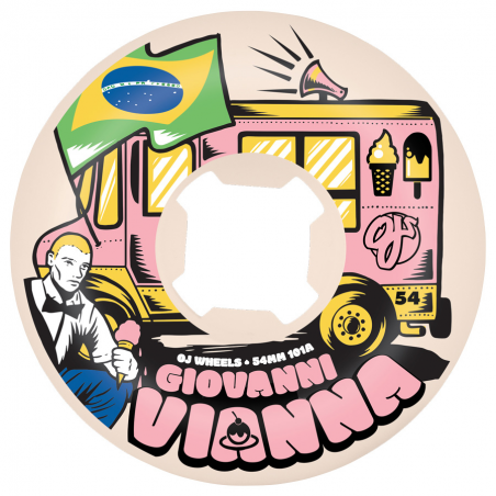 OJ WHEELS (JEU DE 4) 54MM GIOVANNI VIANNA ELITE MINI COMBO 101A