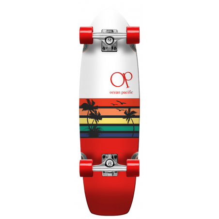 Cruiser Complet Ocean Pacific Sunset White Red 8.75 x 30.0