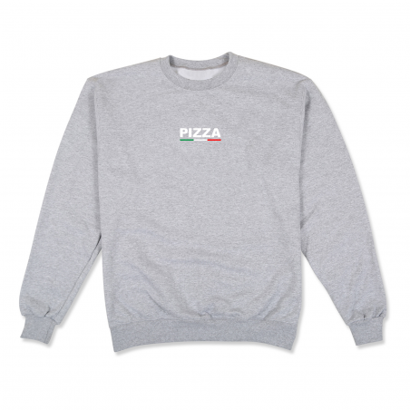 Sweat Pizza Crew Tricolour Grey Heather