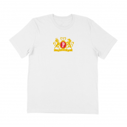 PIZZA T-SHIRT CREST WHITE