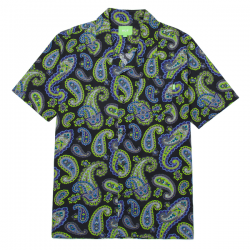 HUF CHEMISE SS PAISLEY BLACK