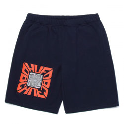 HUF SHORT ILLUSION FLEECE NAVY