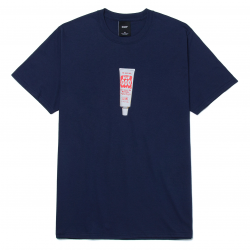 HUF T-SHIRT REPAIR NAVY SS