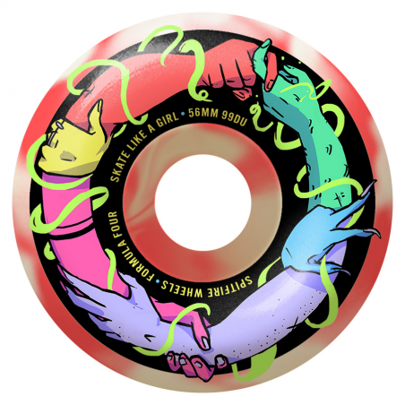 Roues Spitfire wheels Skate Friend Skate Like Girl F4 99 56mm