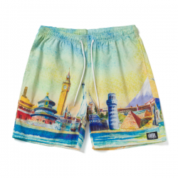 HUF SHORT CULTURE EASY YELLOW