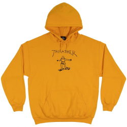 THRASHER SWEAT GONZ HOOD GOLD