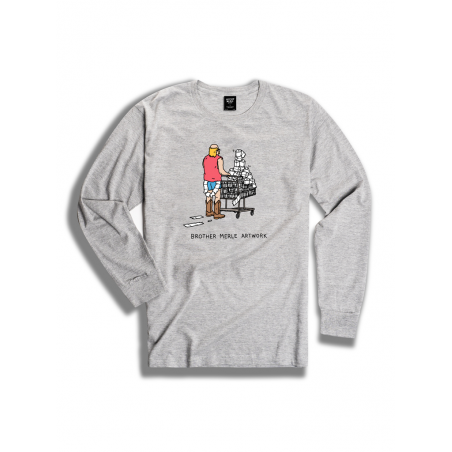 T-shirt Brother Merle LS I Need TP Heather Grey