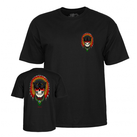 POWELL PERALTA T-SHIRT KELVIN HOEFLER SKULL BLACK