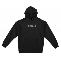 REAL SWEAT LOWER HOOD BLACK