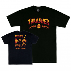 THRASHER T-SHIRT SKETCH BLACK