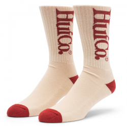 HUF SOCKS HUF CO CREW WHITE