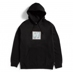 HUF SWEAT TRESSPASS HOOD BLACK